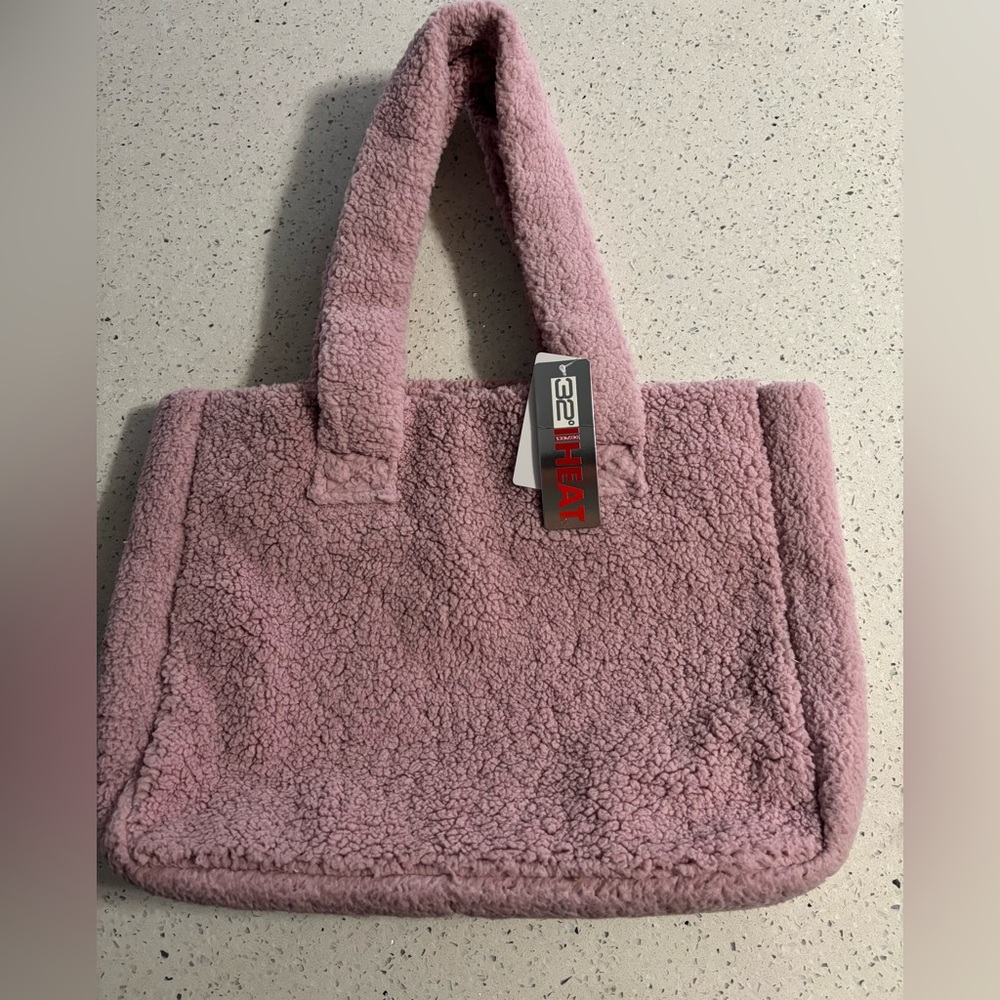 32 Degree Heat Plush Pink Tote Bag